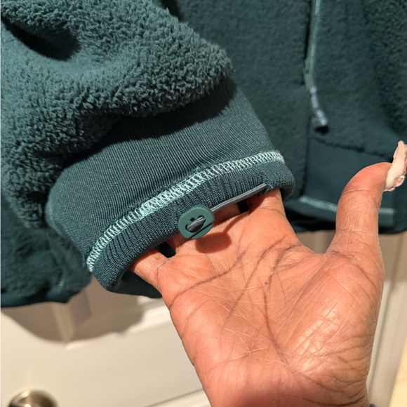 FP Movement by Free People Dark Green Zip-Up Fleece 🔥Size XL - Picture 3 of 6